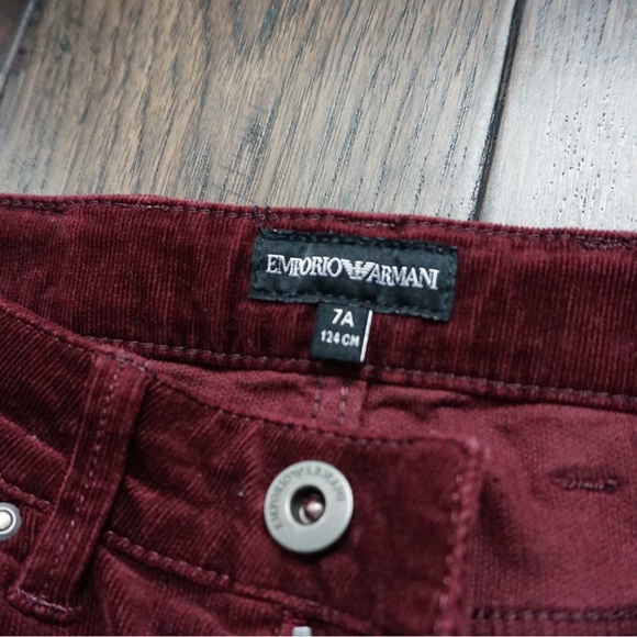 Authentic Armani Jeans Red textured Kids size 7 - Picture 5 of 5